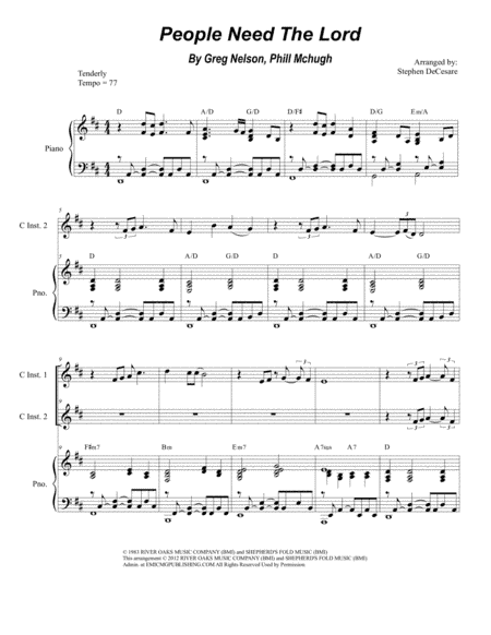 People Need The Lord (arr. Stephen DeCesare)