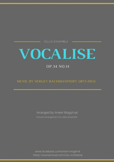 Vocalise - Rachmaninoff Op.34 No.14 (arr. Artem Mogylnyk)