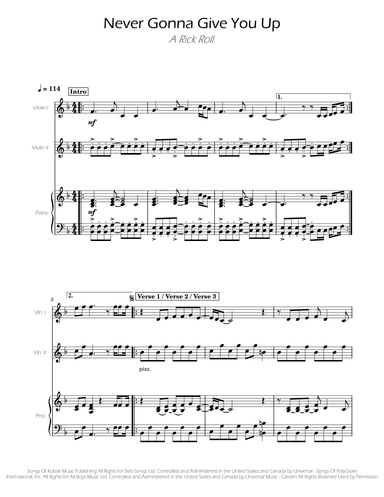 Never Gonna Give You Up (arr. Ygor Nunes)