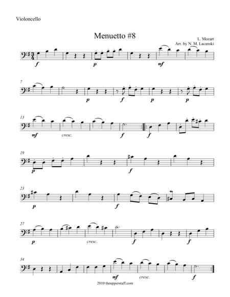 Menuetto #8 (arr. Nick Lacanski)