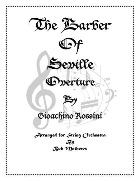 The Barber Of Seville Overture (arr. Bob Mathews)