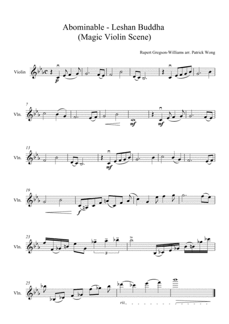Leshan Buddha (arr. Patrick Wong)