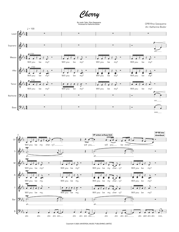 Cherry (arr. Katherine Bodor)