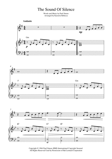 The Sound Of Silence (arr. Kaiserin Rebecca)