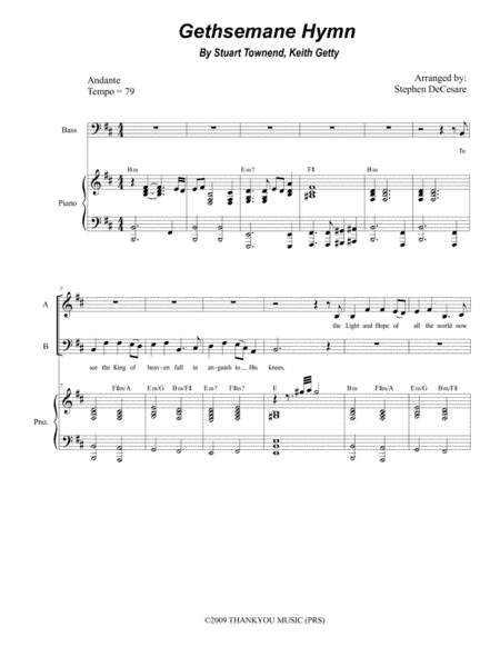 Gethsemane Hymn (arr. Stephen DeCesare)