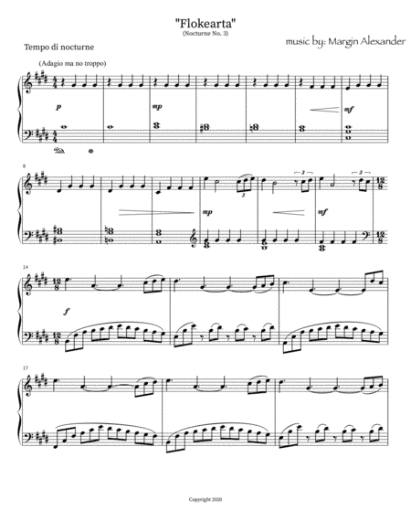 "Flokearta" - Nocturne No. 3
