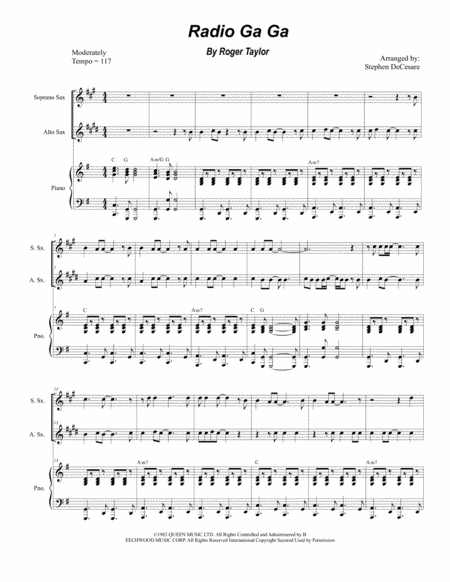 Radio Ga Ga (arr. Stephen DeCesare)