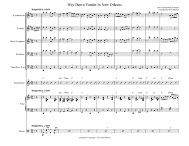 Way Down Yonder In New Orleans (arr. Dean Mounts)