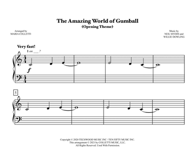 Amazing World Of Gumball Opening Theme (arr. Maria Colletti)