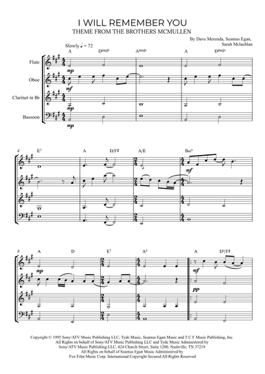 I Will Remember You (arr. Alex Nunes Rodrigues)