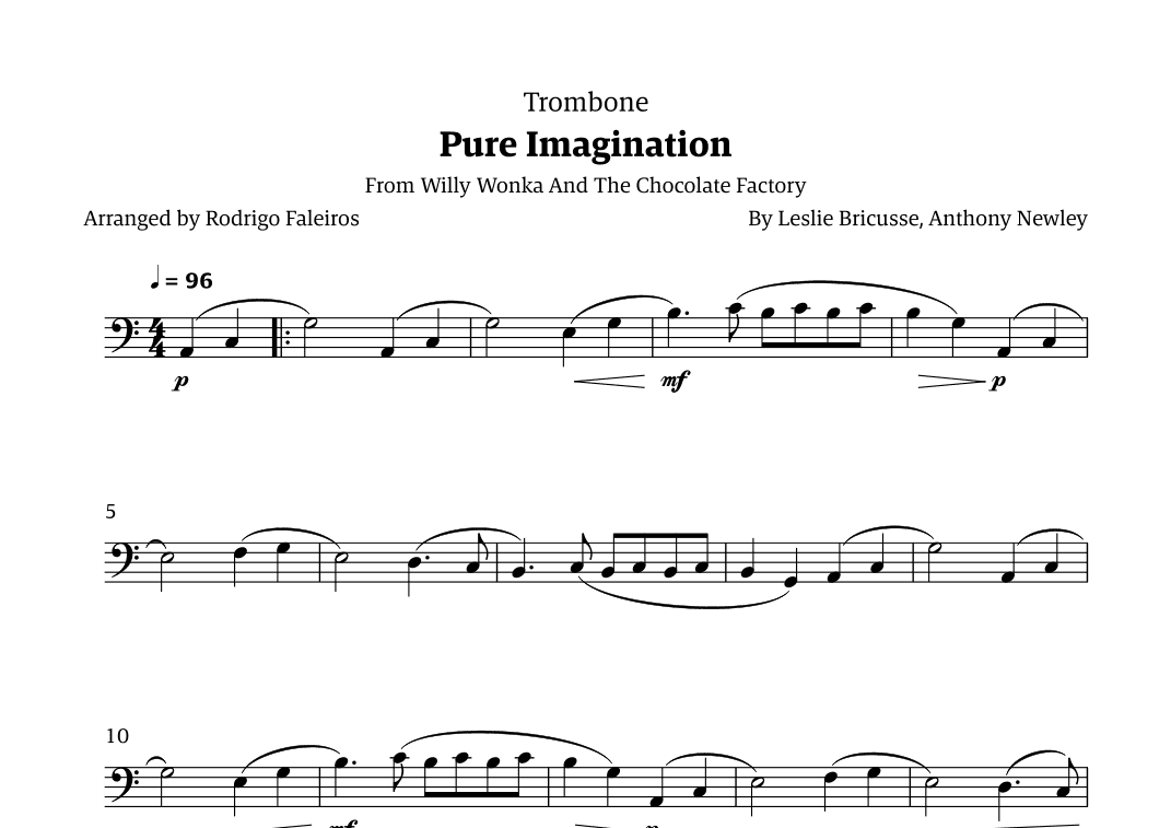 Pure Imagination (arr. Rodrigo Faleiros)