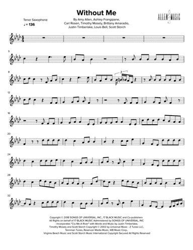 Without Me (arr. Nathan Allen)
