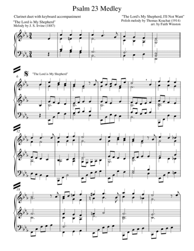 Psalm 23 Medley (arr. Faith Winston)