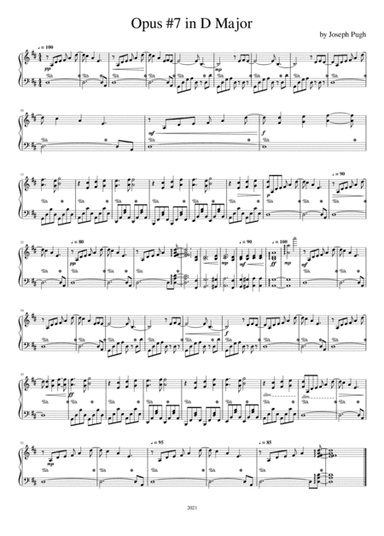 Opus 7 in D major (Piano Solo)