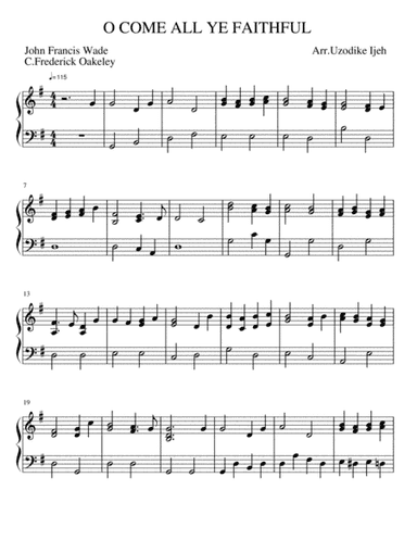 O COME ALL YE FAITHFUL (arr. Uzodike Ijeh)