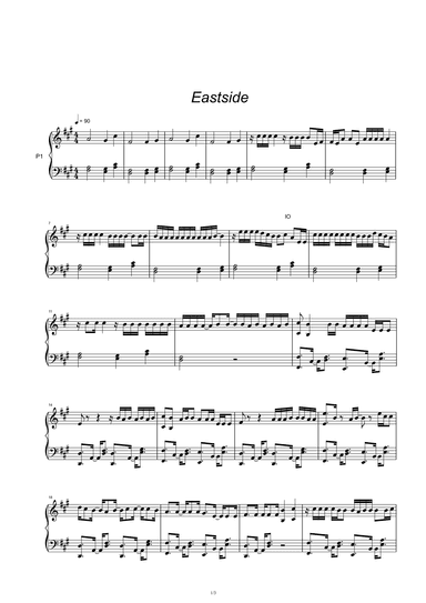 Eastside (arr. benny blanco, Halsey & Khalid)