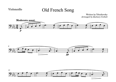 Old French Song (arr. Zachary Corbett)