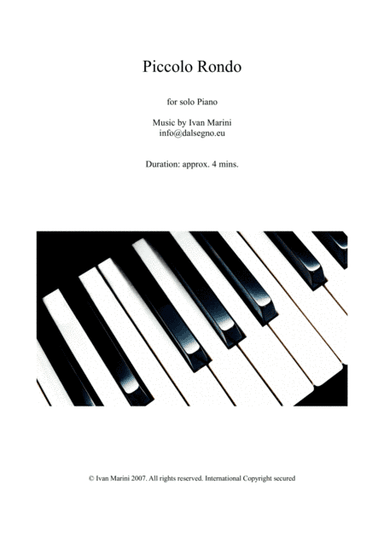PICCOLO RONDO for solo piano