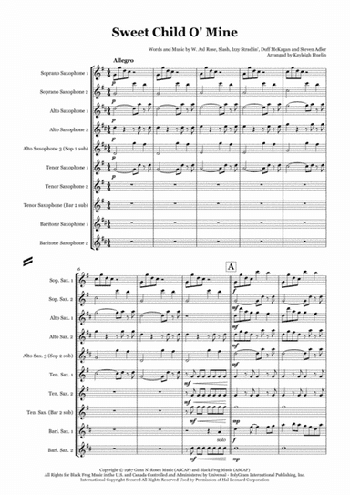 Sweet Child O' Mine (arr. Kayleigh Huelin)