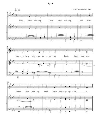 Kyrie & Sanctus (scores)