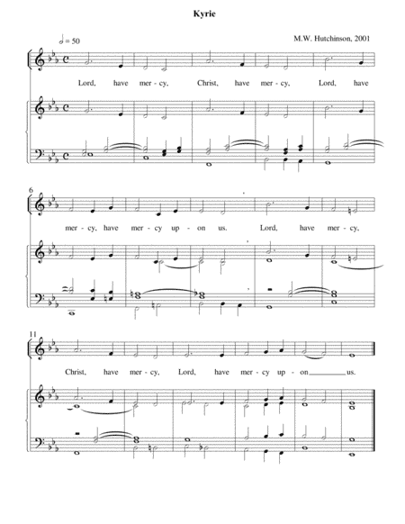 Kyrie & Sanctus (scores)