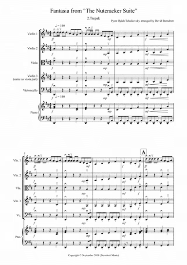 Trepak (Fantasia from Nutcracker) for String Quartet (arr. David Burndrett)