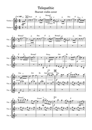 Telepathic (arr. Miguel Ribeiro, SF Violin)