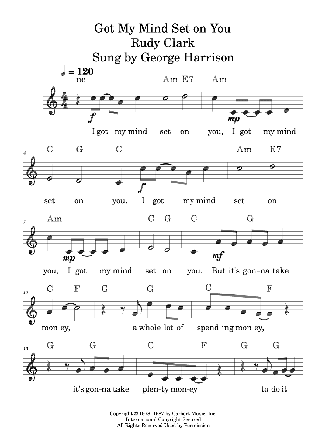 Got My Mind Set On You (arr. Steve Katz)