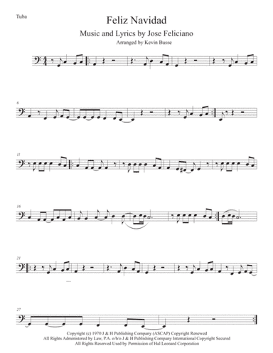 Feliz Navidad (arr. Kevin Busse)