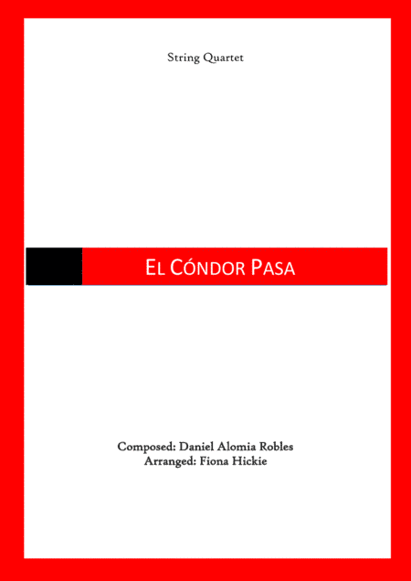 El Cóndor Pasa (arr. Fiona Hickie)