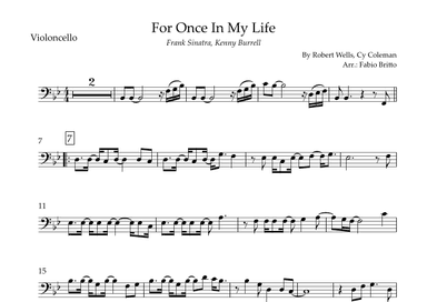 For Once In My Life (arr. Fabio Britto)