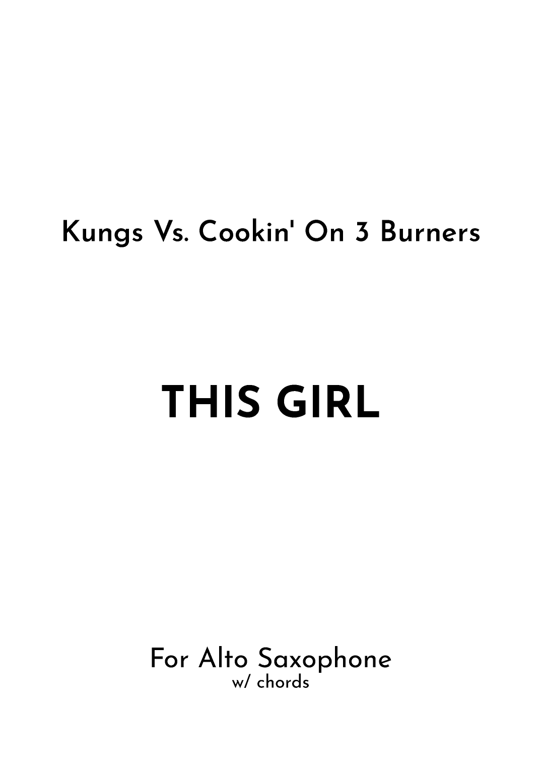 This Girl (arr. Jireh J.)