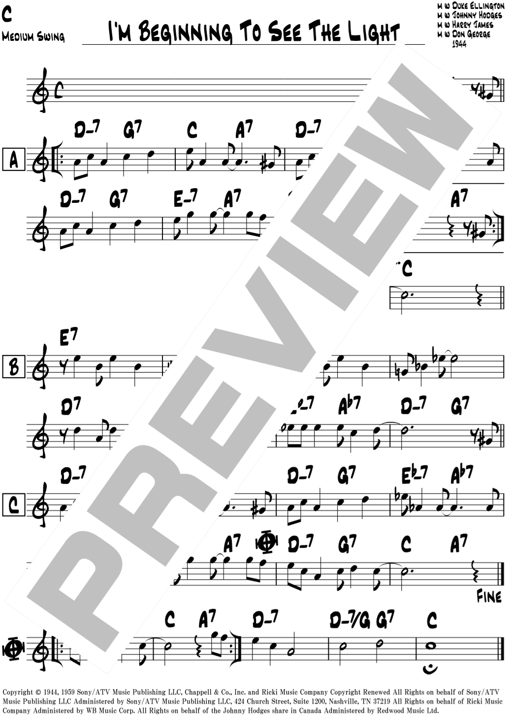 I'm Beginning To See The Light (arr. Jimita)