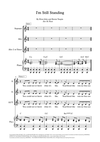 I'm Still Standing (arr. B. Fleet)