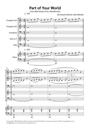 Part Of Your World (reprise) (arr. Jackson Spindler)