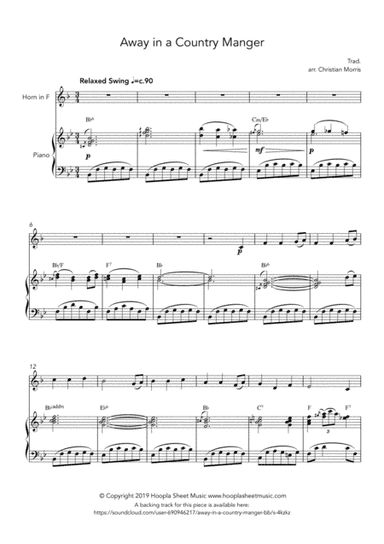 Away in a Country Manger (arr. Hoopla Sheet Music)