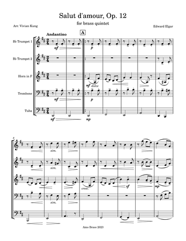 Salut d'Amour (arr. Vivian Kung)