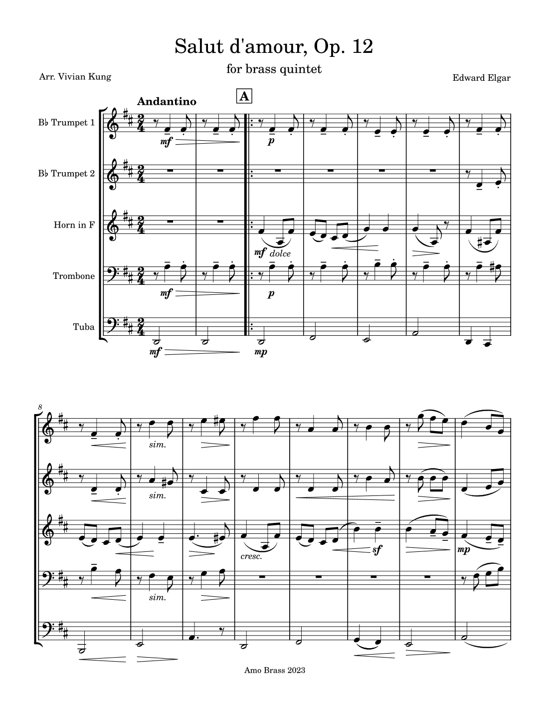 Salut d'Amour (arr. Vivian Kung)