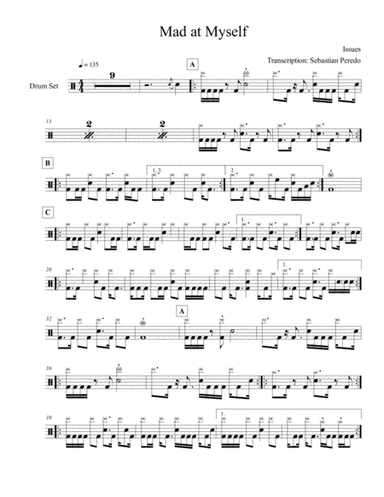 Mad At Myself (arr. Sebastian Peredo)