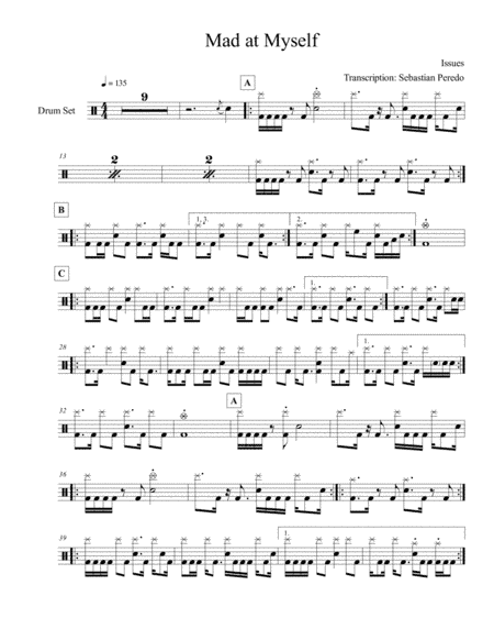 Mad At Myself (arr. Sebastian Peredo)
