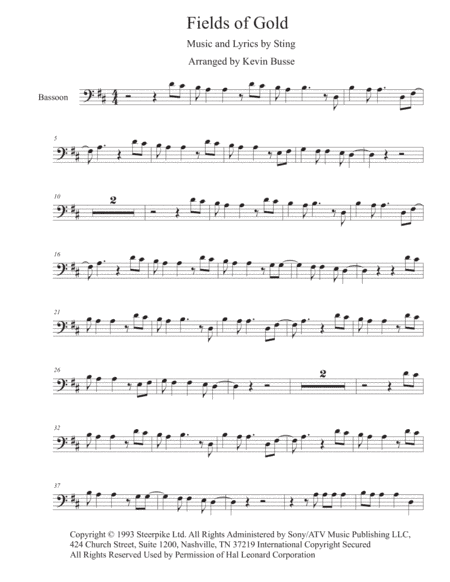Fields Of Gold (arr. Kevin Busse)