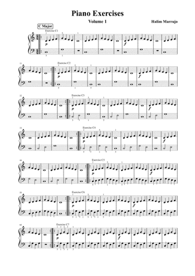 Piano Exercises Volume 1