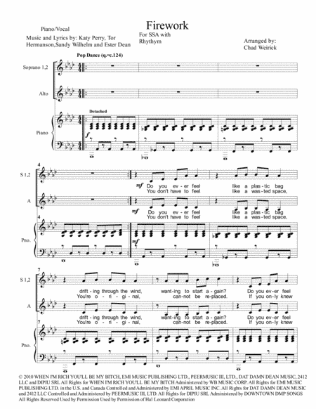Firework (arr. Chad Weirick)