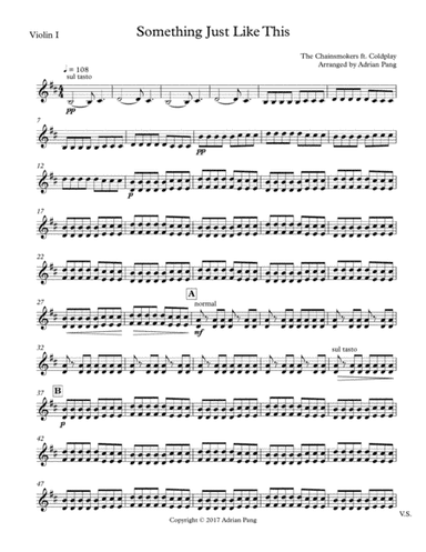 Something Just Like This (arr. Adrian Pang)