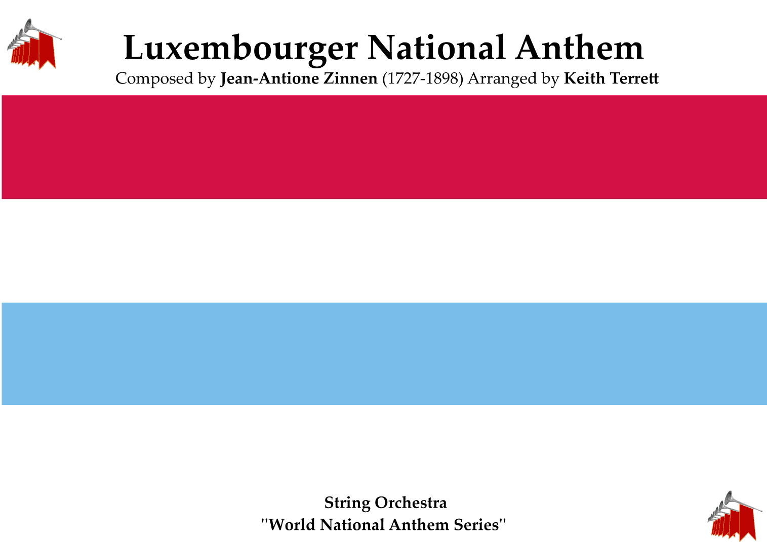 Luxembourger National Anthem  for String Orchestra (MFAO World National Anthem Series) (arr. Keith Terrett)