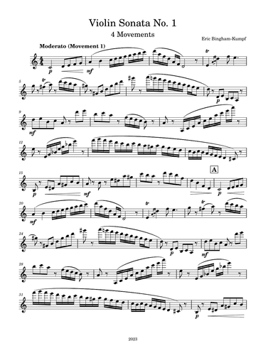 Violin Sonata No. 1