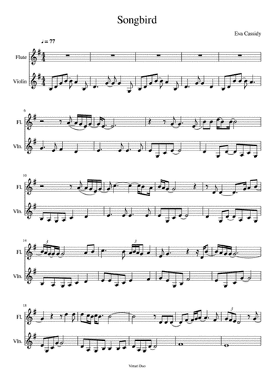 Songbird (arr. Vittari Duo)