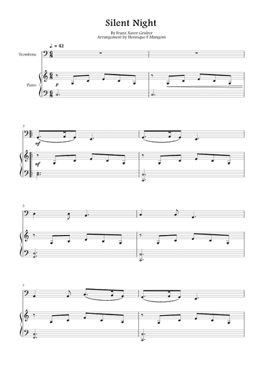 Silent Night (Stille Nacht) (arr. Henrique F Mangoni)