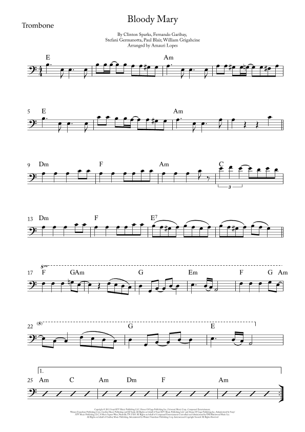 Bloody Mary (arr. Amauri Lopes)