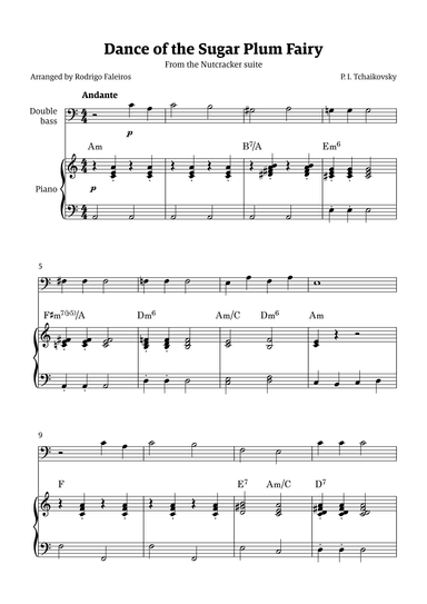 Sugar Plum Fairy theme (arr. Rodrigo Faleiros)